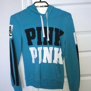blue pink hoodie